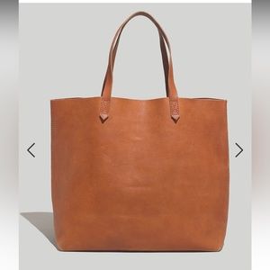 Madewell the transport tote - English saddle (brown) color, Leather